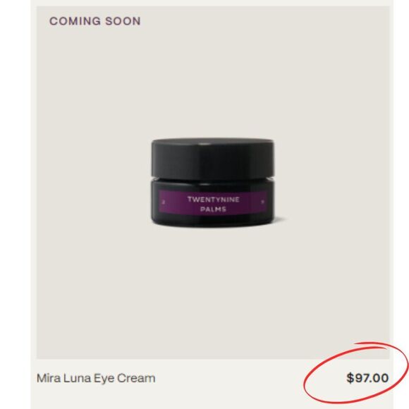 NIB - Twentynine Palms Mira Luna Eye Cream (0.42oz, 12g) - Picture 2 of 12